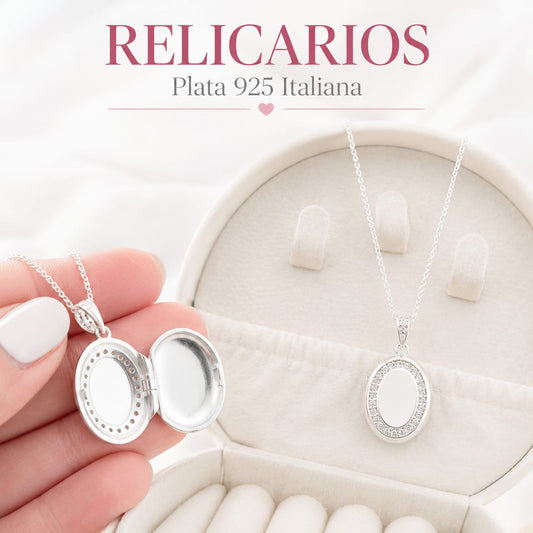 Collar 50cm Relicario Plata 925 25379GR