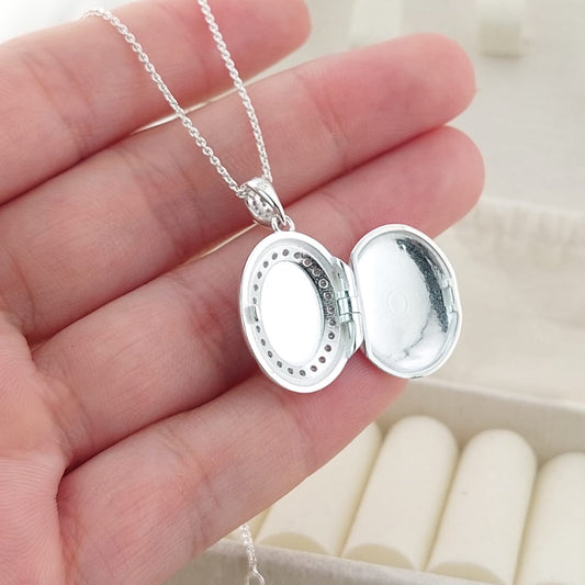 Collar 50cm Relicario Plata 925 25379GR