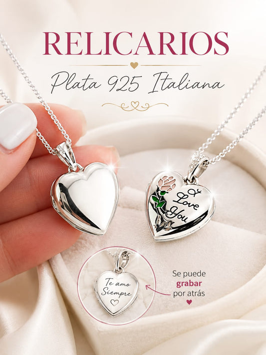 Collar 50cm Relicario Plata 925 25381GR
