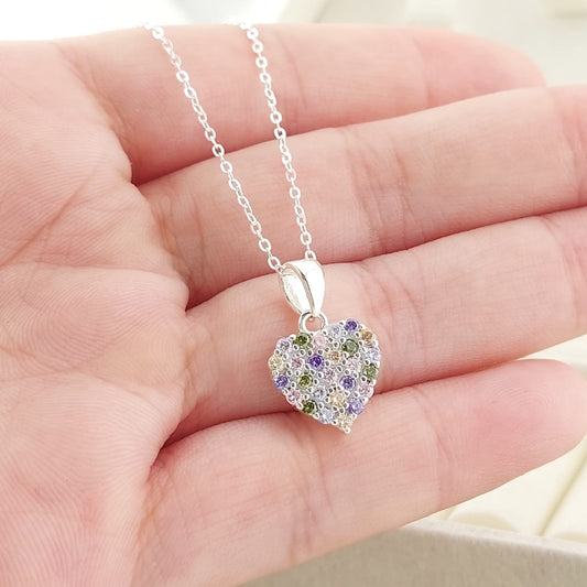 Colar 50cm Corazón 12mm Plata 925 26894