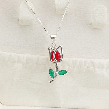 Collar Dama 50cm/ Dije 22mm Plata 925 27494