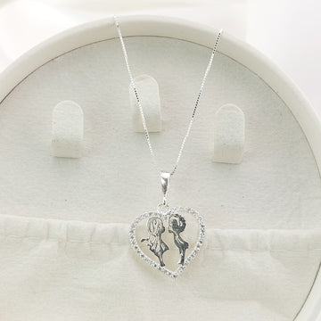 Collar 50cm Dije Plata 925 25389