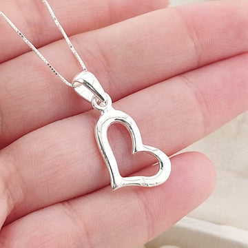 Collar 50cm Dije Corazón 18mm Plata 925 26771