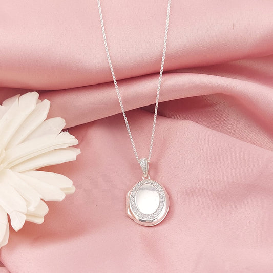 Collar 50cm Relicario Plata 925 25379GR
