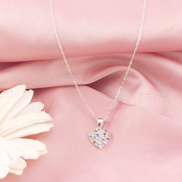 Colar 50cm Corazón 12mm Plata 925 26894