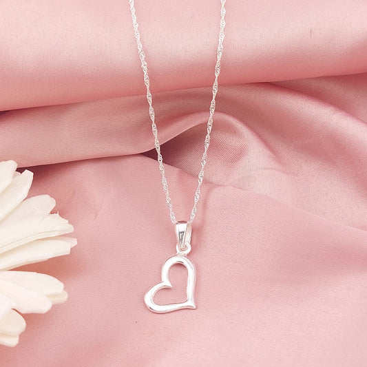 Collar 50cm Dije Corazón 18mm Plata 925 26771