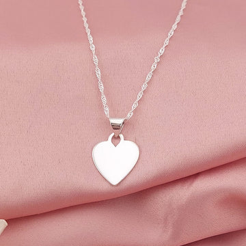 Collar 50cm Dije Corazón 15mm Plata 925 26774GR
