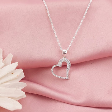 Collar 50cm Dije Corazón 16mm Plata 925 26918