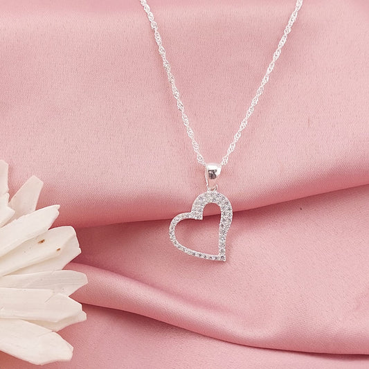 Collar 50cm Dije Corazón 16mm Plata 925 26918