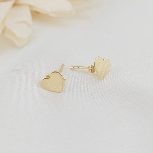 Aretes Corazón 6mm Oro 10k 27520