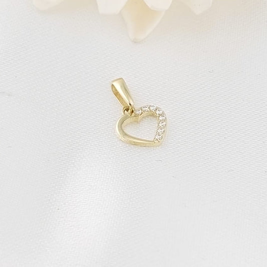 Dije Corazón 10mm Oro 10k 27508