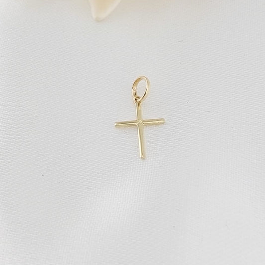 Dije Cruz 12mm Oro 10k 27514