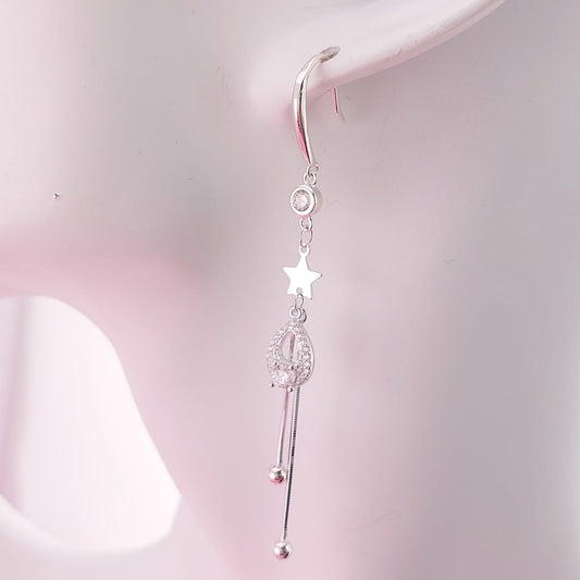 Aretes Largos 60mm Plata 925 27465
