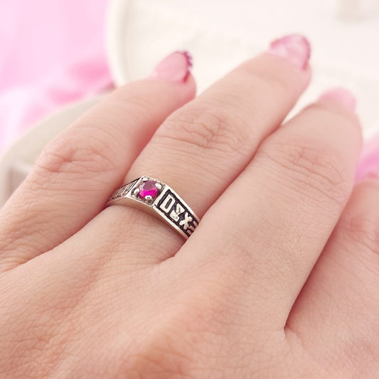 Anillo Graduación Sexto Plata 925 27588
