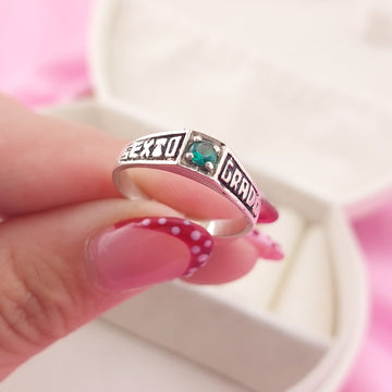 Anillo Graduación Sexto Plata 925 27587