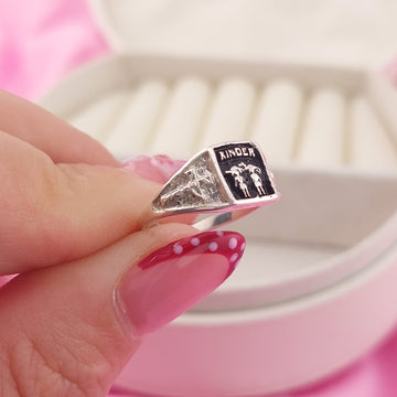 Anillo Graduacion Kinder Plata 925 27589