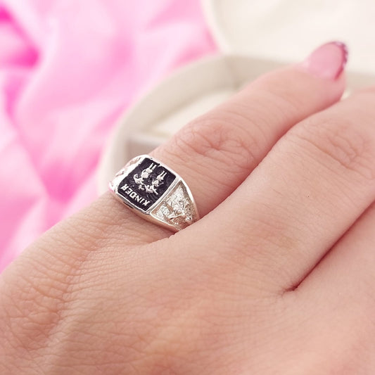 Anillo Graduacion Kinder Plata 925 27589