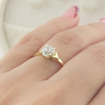 Anillo Compromiso Promesa CZ 5mm Oro 10k 27603