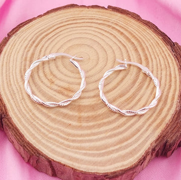 Argollas 22mm Plata 925 27620
