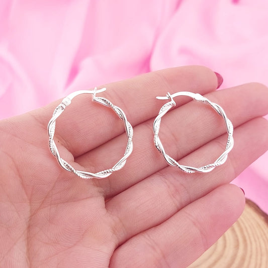 Argollas 22mm Plata 925 27620