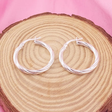 Argollas 22mm Plata 925 27619