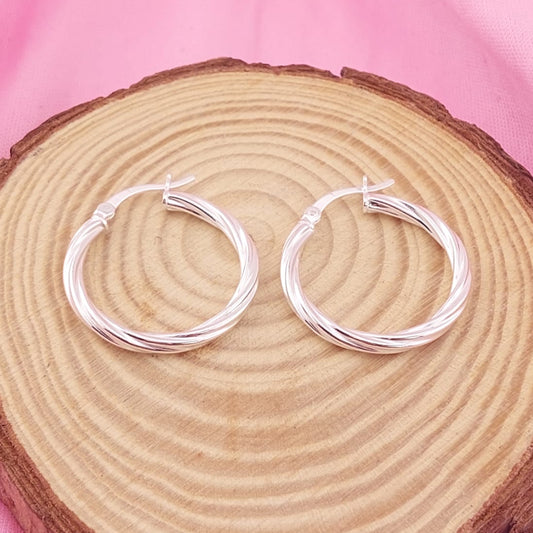 Argollas 22mm Plata 925 27619