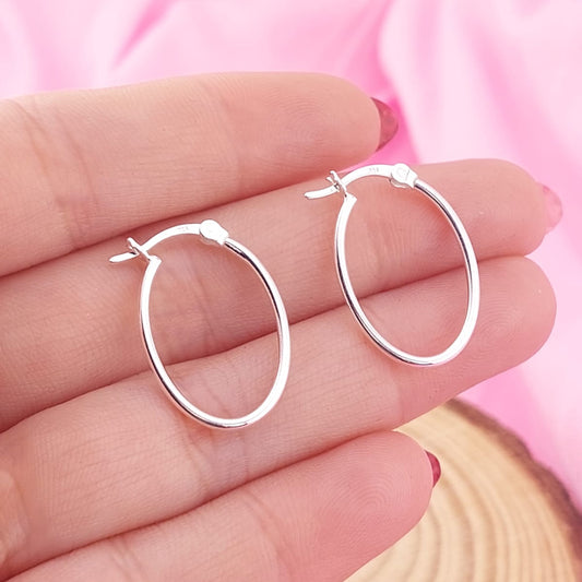 Argollas 20x14mm Plata 925 27623
