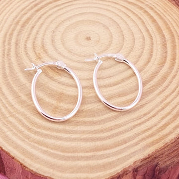 Argollas 20x14mm Plata 925 27623