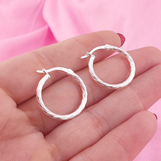 Argollas 18mm Plata 925 27625