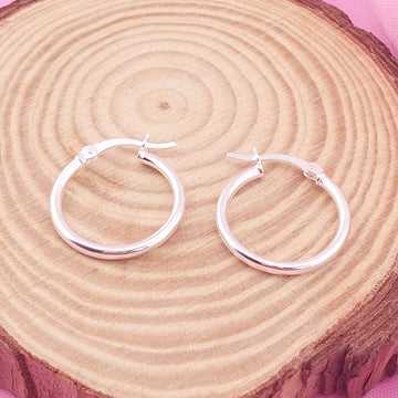 Argollas 18mm Plata 925 27616