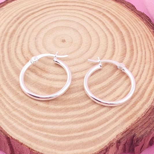 Argollas 18mm Plata 925 27616