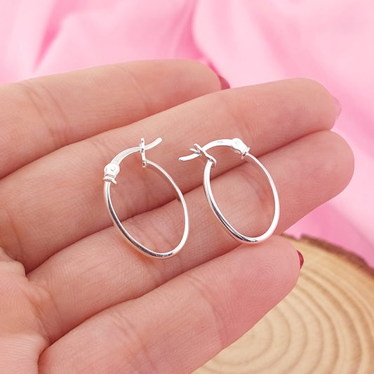 Argollas 18x12mm Plata 925 27618
