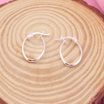 Argollas 18x12mm Plata 925 27618