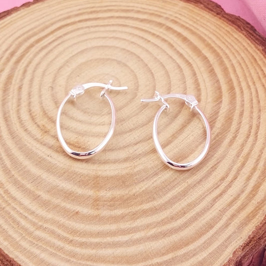 Argollas 18x12mm Plata 925 27618
