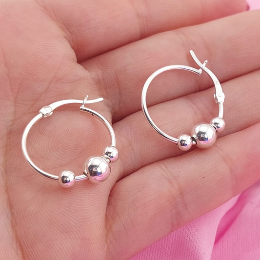 Argollas 18mm Plata 925 27647