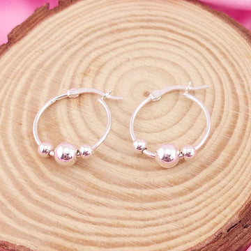 Argollas 18mm Plata 925 27647