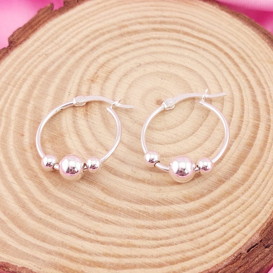 Argollas 18mm Plata 925 27647