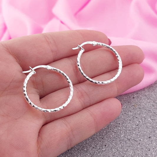 Argollas 22mm Plata 925 27646