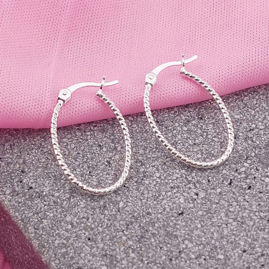 Argollas 22x18mm Plata 925 27645