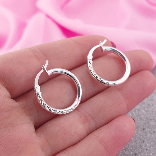 Argollas 18mm Plata 925 27649