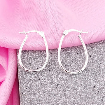 Argollas 20x14mm Plata 925 27653