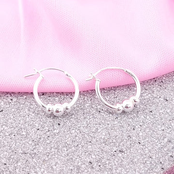 Argollas 14mm Plata 925 27657