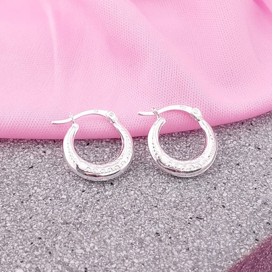 Argollas 14mm Plata 925 27652