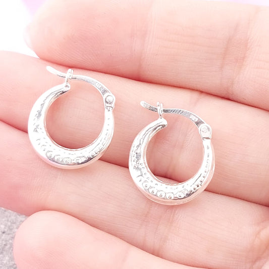 Argollas 14mm Plata 925 27652