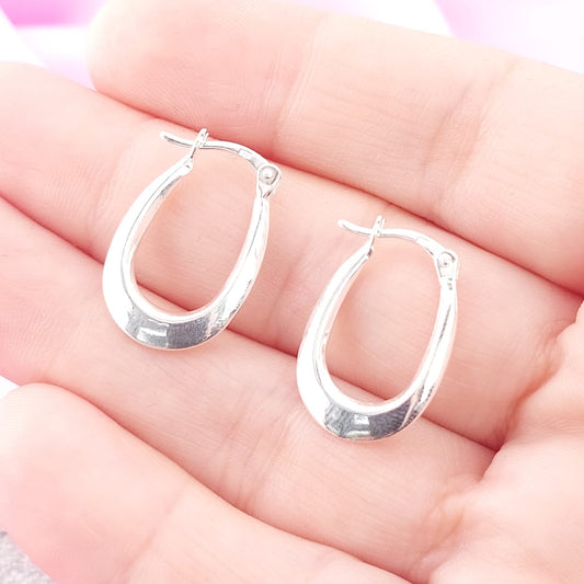 Argollas 20x12mm Plata 925 27654