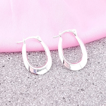 Argollas 20x12mm Plata 925 27654