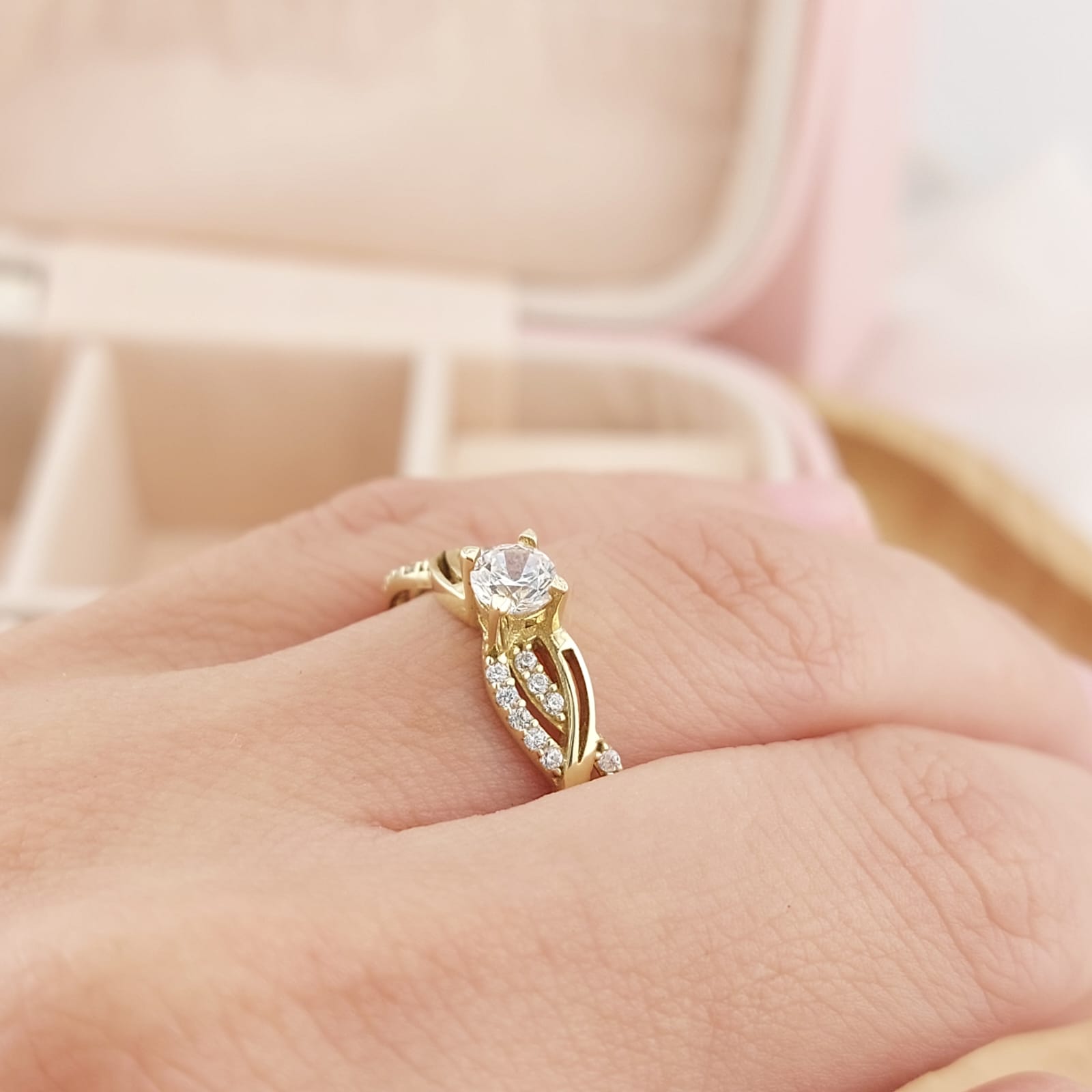 Anillo Compromiso Promesa Oro 10k 26398