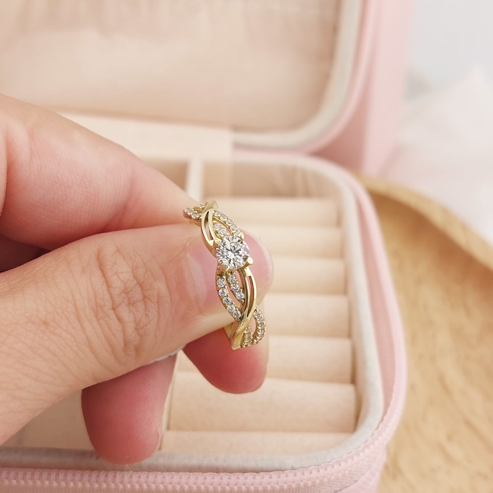 Anillo Compromiso Promesa Oro 10k 26398