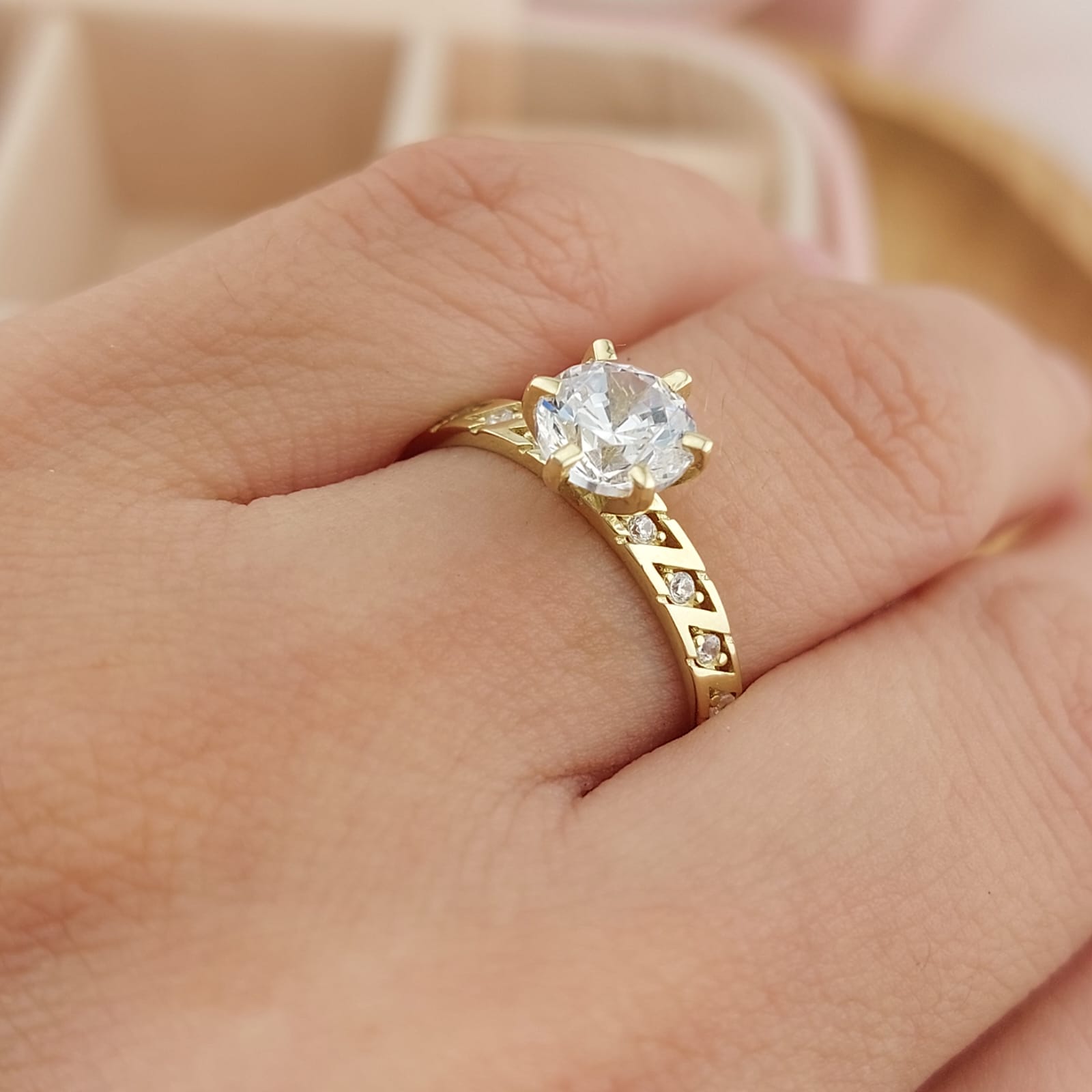 Anillo Compromiso Promesa Oro 10k 26401