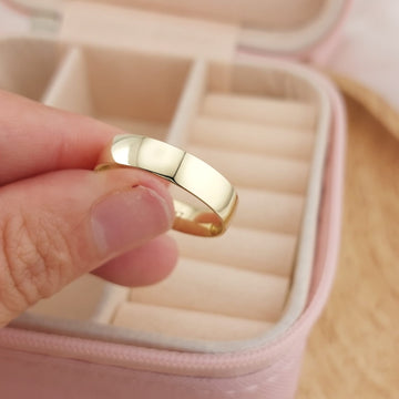 Anillo Matrimonio 5mm Macizo Oro 10k Italia 26393